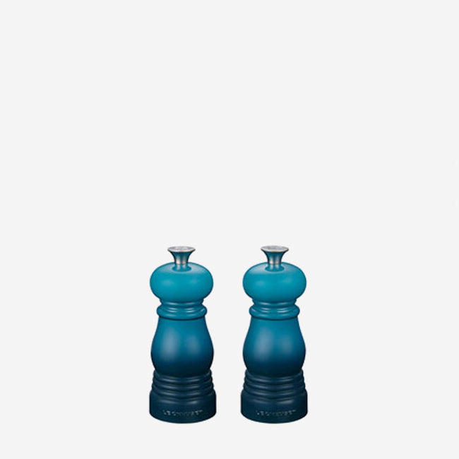 Maisonlpar Salt & Pepper Mill Set - 11 cm - Sage  LE CREUSET.