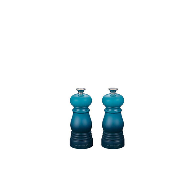 Maisonlpar Salt & Pepper Mill Set - 11 cm - Sage  LE CREUSET.